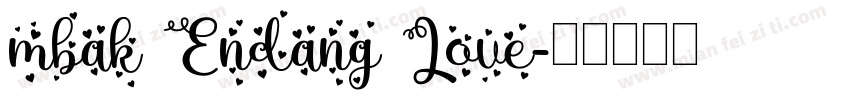 mbak Endang Love字体转换